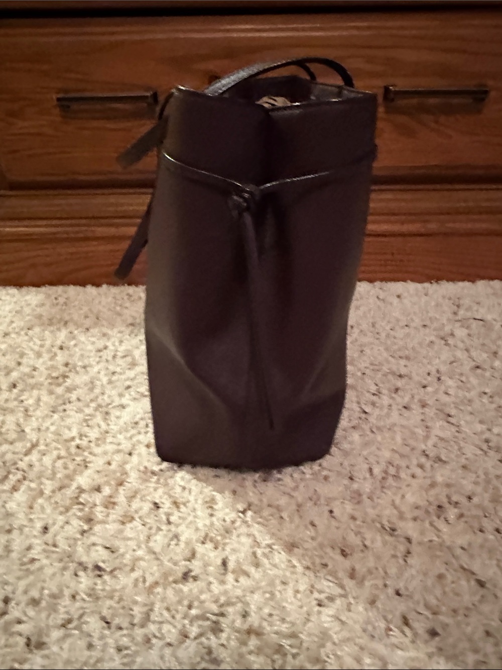 kate spade plum leather tote in wine - Picture 5 of 14